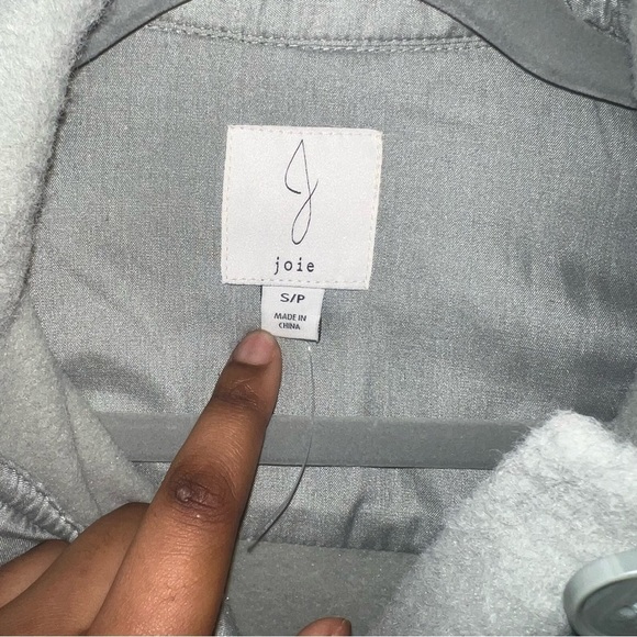 Joie Sage Green Button Front Shacket - Picture 4 of 8